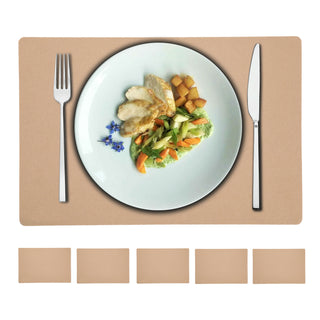 6x Tischset Filz "De Luxe" 45x30cm Tischdekoration Platzdecken Filzuntersetzer Platzset runde Ecken