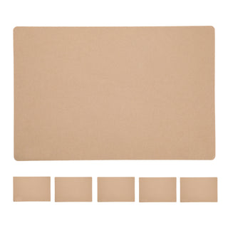 6x Tischset Filz "De Luxe" 45x30cm Tischdekoration Platzdecken Filzuntersetzer Platzset runde Ecken