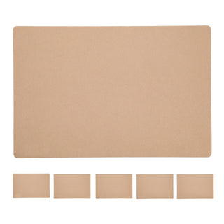 6x Tischset Filz "De Luxe" 45x30cm Tischdekoration Platzdecken Filzuntersetzer Platzset runde Ecken