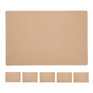 6x Tischset Filz "De Luxe" 45x30cm Tischdekoration Platzdecken Filzuntersetzer Platzset runde Ecken