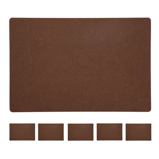 6x Tischset Filz "De Luxe" 45x30cm Tischdekoration Platzdecken Filzuntersetzer Platzset runde Ecken