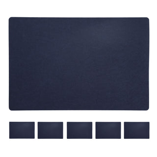 6x Tischset Filz "De Luxe" 45x30cm Tischdekoration Platzdecken Filzuntersetzer Platzset runde Ecken