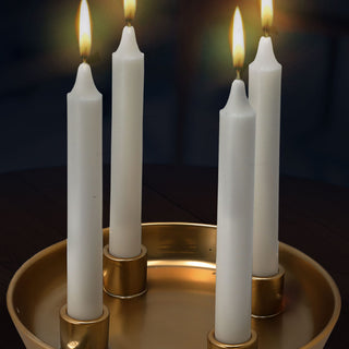 Kerzenteller Porzellan Stabkerzenhalter gold Ø23cm rund Kerzenhalter Weihnachtskranz Kranz Kerzen Advent