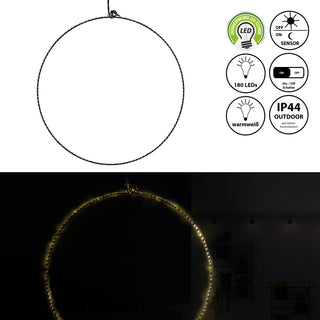 LED Ring / Stern Deluxe Ø37/40/55cm 180/280 LEDs zum Aufhängen Metallstern Weihnachtsstern Leuchtring / LeuchtsternGartendekoration