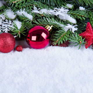 Schneeteppich 120x80cm 115g weiß Polyester Teppich Winterdekoration Schnee Kunstschnee Schneematte