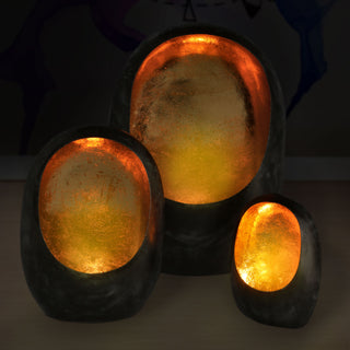 Windlicht Goa 3er Set anthrazit kupfer 3 Größen Metall Kerzenständer Teelichthalter Kerze Teelicht