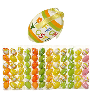 Dekoeier Ostereier zum Aufängen 72er Set Osterdeko Osterdekoration Ostern Eier Plastikeier Dekoeier