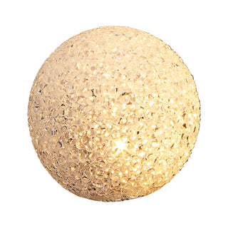 1/3x LED Dekokugel Ø:10cm/15cm Lampe Stimmungslicht Gartendeko Licht Leuchte Kunststoff Crinkledesign batteriebetrieben