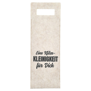 Flaschentasche 3er Set Filz H41cm 3 Sprüchen Tragegriff Geschenkverpackung Flaschentasche Filztasche