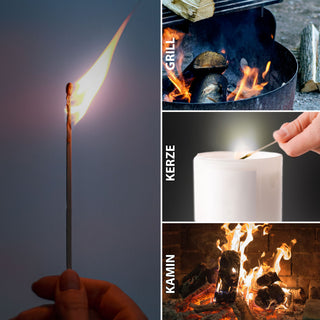 Streichhölzer Nostalgielook 16 Packs á 48 Stück Zündhölzer Streichholzschachtel Anzünder