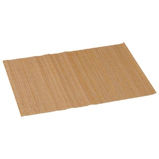 6x Bambus Tischset natur/hell-/dunkelbraun 45x30cm Platzmatte Platzset Tischuntersetzer abwaschbar