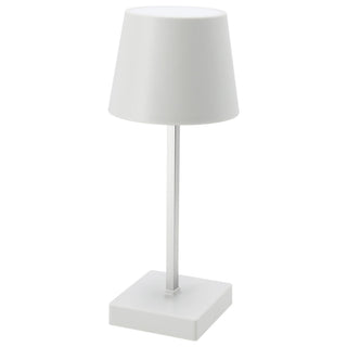 LED Tischleuchte weiß/schwarz batteriebetrieben 11x26cm Touchfunktion 3 Helligkeitsstufen Dekolampe Tischbeleuchtung