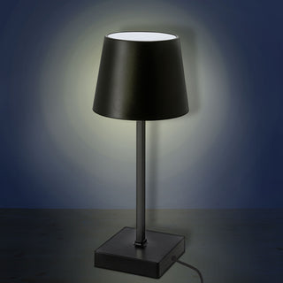 LED Tischleuchte weiß/schwarz batteriebetrieben 11x26cm Touchfunktion 3 Helligkeitsstufen Dekolampe Tischbeleuchtung