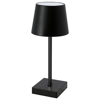 LED Tischleuchte weiß/schwarz batteriebetrieben 11x26cm Touchfunktion 3 Helligkeitsstufen Dekolampe Tischbeleuchtung