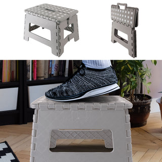 Klapphocker Haushaltshocker weiß 32x25x22cm Schemel Hocker Klapphocker Tritthocker Campinghocker