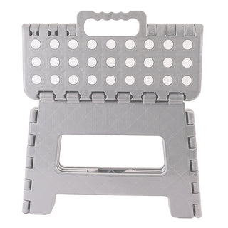 Kinderhocker Kinderstuhl weiß/hellgrau/dunkelgrau 32x25x22cm Tritt Hocker Badhocker Klapphocker Schemel Sitzhocker