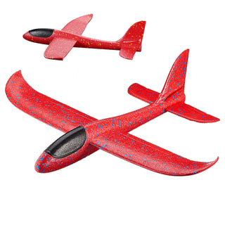Wurfgleiter Segelflugzeug Bastelset 3tlg gelb/rot/blau 48cm Gleiter Spielzeug Segler Kinderspielzeug Outdoor