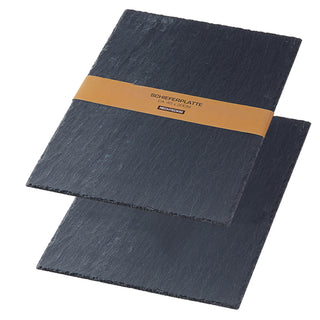 1/2/6x Schieferplatte 45x30cm Tischuntersetzer Steinplatte Servierplatte Untersetzer Naturstein