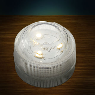 LED Teelicht 12er Set wasserdicht Kerze 3 LEDs warmweiß Teelichter Unterwasser