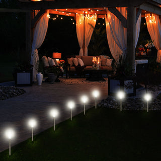 Solar Gartenstecker 12er Set LED Beleuchtung Gartenlampe Bodenstecker Gartendeko Lampe Outdoorleuchte