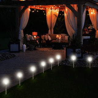 Solar Gartenstecker 12er Set LED Beleuchtung Gartenlampe Bodenstecker Gartendeko Lampe Outdoorleuchte