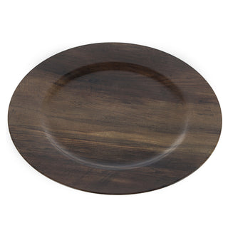 1/6x Dekoteller Tablett 'Glitter' PVC silber Ø 33cm Glitzeroptik Platzteller Kerzenteller Tischdekoration