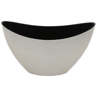 Deko Schale oval gold|silber/schwarz Größenwahl Kunststoff Pflanzschale Snackschale Obstschale