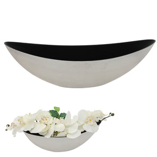Deko Schale oval gold|silber/schwarz Größenwahl Kunststoff Pflanzschale Snackschale Obstschale