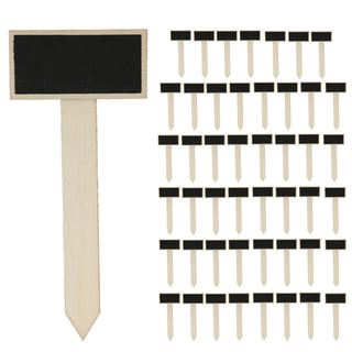 Blumenstecker 12er/48er Set Pflanzschilder Tafel Kreide Beetbeschriftungstafel Beet Kräuter Blumentopf