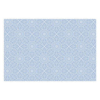 Platzmatten "Mandala" 8er Set 44x29cm eckig 4 Pastellfarben Tischset Platzset Tischauflage Tellerunterlage