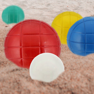 Boule Spiel Set 10teilig Kunststoff Wasserfüllung 8 Kugeln Ø7cm 2 Kugeln Ø3cm Aufbewahrungshalter Boccia