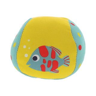 Wasserballset 3-tlg Bälle im Netz Ø7cm Polyester bunt Ball Fische Wasserspielzeug Wasserball