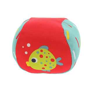 Wasserballset 3-tlg Bälle im Netz Ø7cm Polyester bunt Ball Fische Wasserspielzeug Wasserball