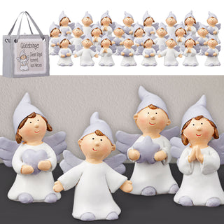 Schutzengel Display 24 Stück 4 Motiven Engel H5cm Tüte Glücksbringer Wunscherfüller Wegbegleiter Geschenktüte Engelchen