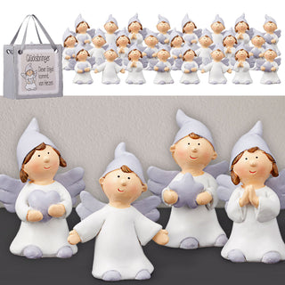 Schutzengel Display 24 Stück 4 Motiven Engel H5cm Tüte Glücksbringer Wunscherfüller Wegbegleiter Geschenktüte Engelchen