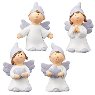 Schutzengel Display 24 Stück 4 Motiven Engel H5cm Tüte Glücksbringer Wunscherfüller Wegbegleiter Geschenktüte Engelchen