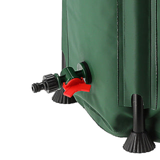 Regentonne faltbar Deckel Zapfhahn Zisterne 100 Liter 41x75x71cm grün Gartenzubehör Wassertank Tank Tonne