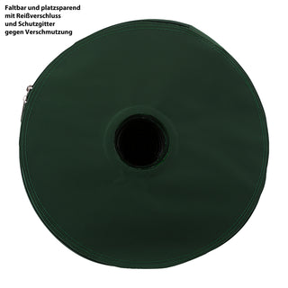 Regentonne faltbar Deckel Zapfhahn Zisterne 100 Liter 41x75x71cm grün Gartenzubehör Wassertank Tank Tonne