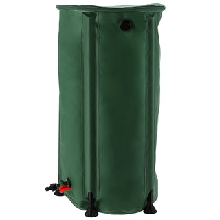 Regentonne faltbar Deckel Zapfhahn Zisterne 100 Liter 41x75x71cm grün Gartenzubehör Wassertank Tank Tonne