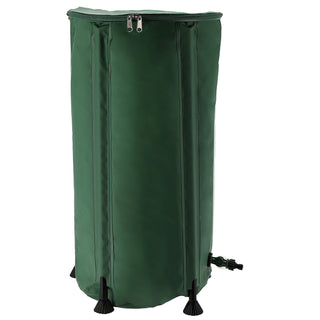 Regentonne faltbar Deckel Zapfhahn Zisterne 100 Liter 41x75x71cm grün Gartenzubehör Wassertank Tank Tonne