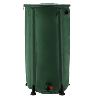 Regentonne faltbar Deckel Zapfhahn Zisterne 100 Liter 41x75x71cm grün Gartenzubehör Wassertank Tank Tonne