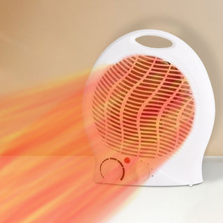 Heizlüfter weiß 1000W/2000W 22x25x13cm drei Heizstufen Kunststoff Kontrollleuchte Überhitzungsschutz Kippschutz Heizung mobil