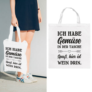 1St/3St Einkaufsbeutel 3 Sprüche 42x38cm Baumwolle Jutebeutel Beutel Tasche Einkaufstasche Stofftasche