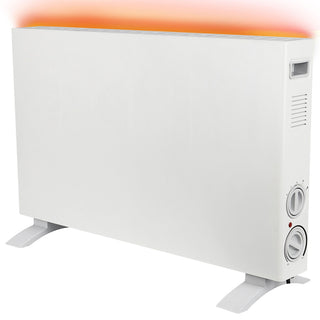 Konvektorheizung Basic groß weiß 1250W/2000W 68x45x22cm zwei Heizstufe Stahlblech Temperatursteuerung Überhitzungsschutz AbschaltautomatikHeizung mobil