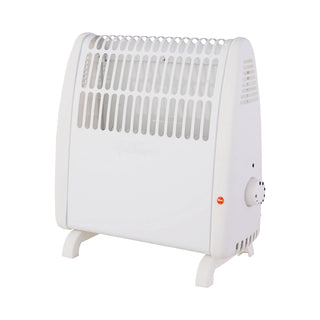 Konvektorheizung Basic klein weiß 400W/450W 27,5x27,5x12,7cm eine Heizstufe Stahlblech Temperatursteuerung Überhitzungsschutz AbschaltautomatikHeizung mobil