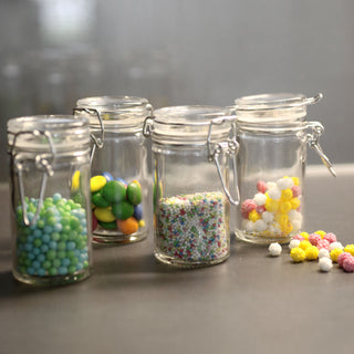 Vorratsglas Bügelverschluß schmal rund 12er Set 80ml Glas Metall Einmachglas Aufbewahrungsglas Vorratsglas Glasgefäß