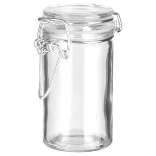 Vorratsglas Bügelverschluß schmal rund 12er Set 80ml Glas Metall Einmachglas Aufbewahrungsglas Vorratsglas Glasgefäß