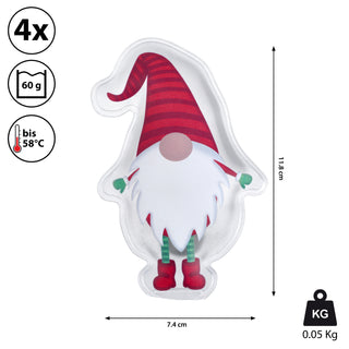 4x Taschenwärmer Wichtel/Schneemann Taschenheizkissen Wärmer Handwärmer Gelkissen wiederverwendbar