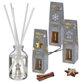 Raumduft Weihnachten 3er Set Vanille Lebkuchen Zimt Aromaduft Weihnachtsduft Diffuser