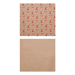 Geschenkpapier Nature 50er Pack 4 Motive à 6 Stück naturfarben bunt Weihnachten Weihnachtsmotiv 70x200cm Verpackung Papier Geschenkpapierrolle